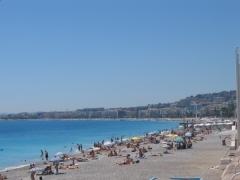 Pláž v centru Nice