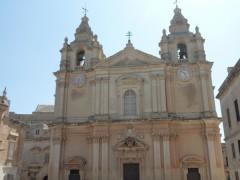 St. Paul's Cathedral ve Mdině - nejstarším městě Malty.